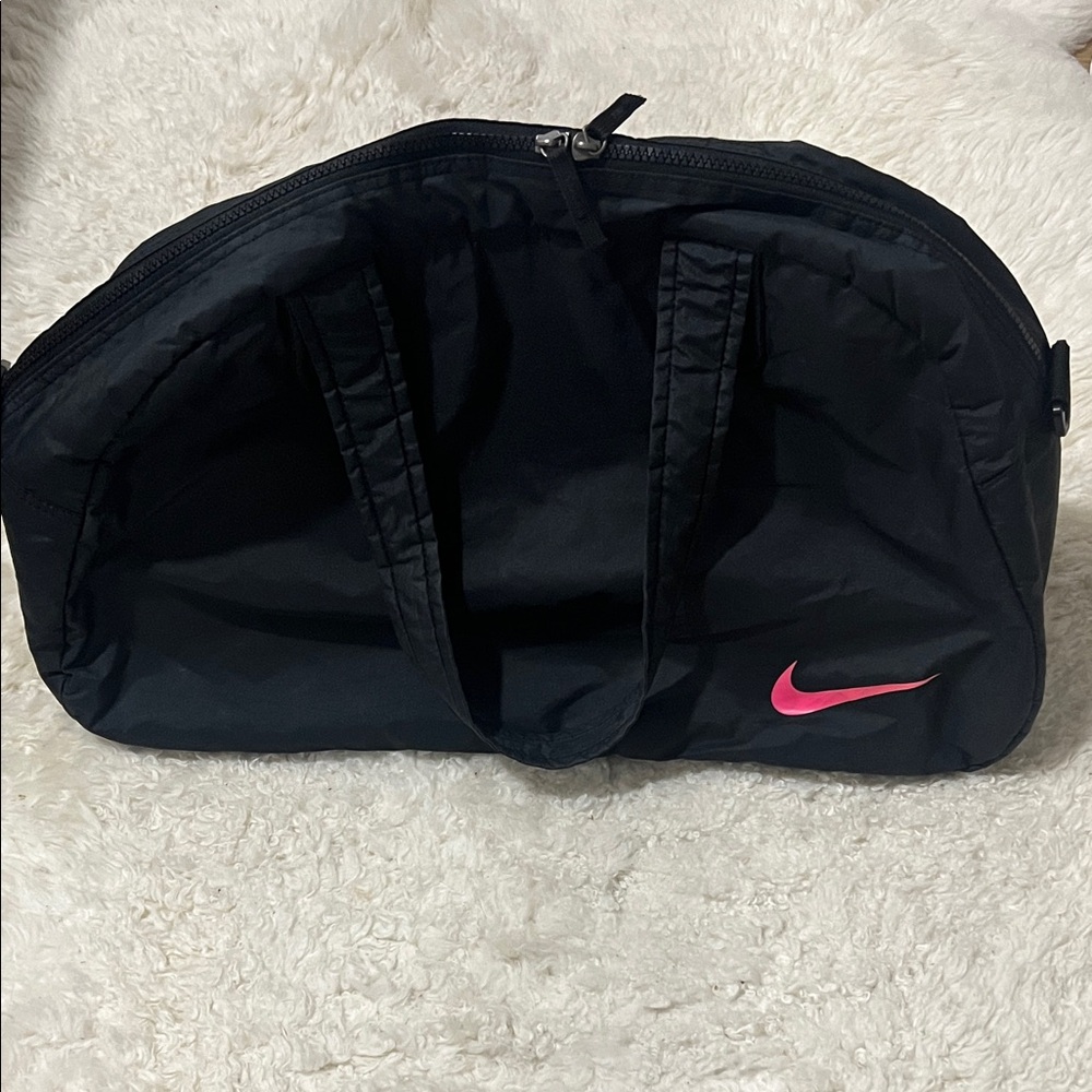 Nike Black Travel / Duffel Bag with Pink Swoosh